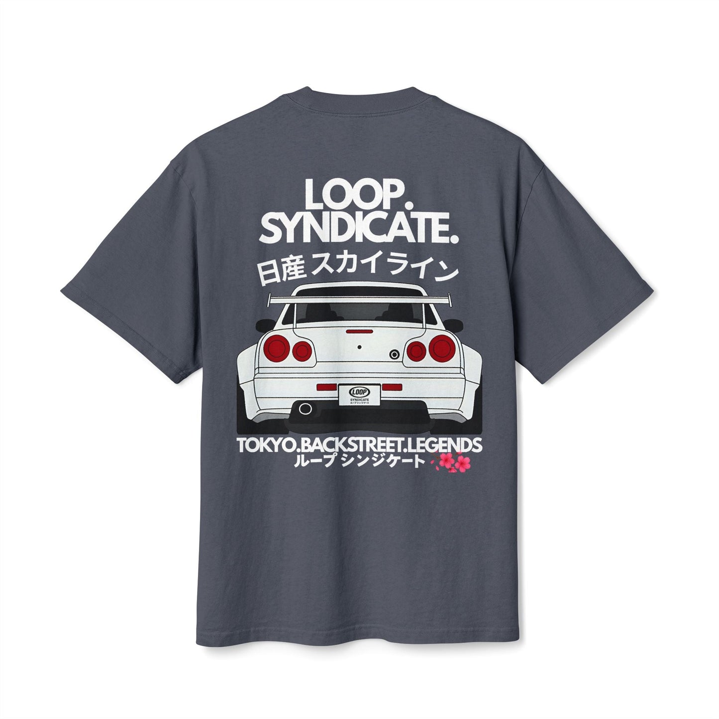 R34 Skyline Heavyweight Oversized T-Shirt | Loop Syndicate - Loop Syndicate