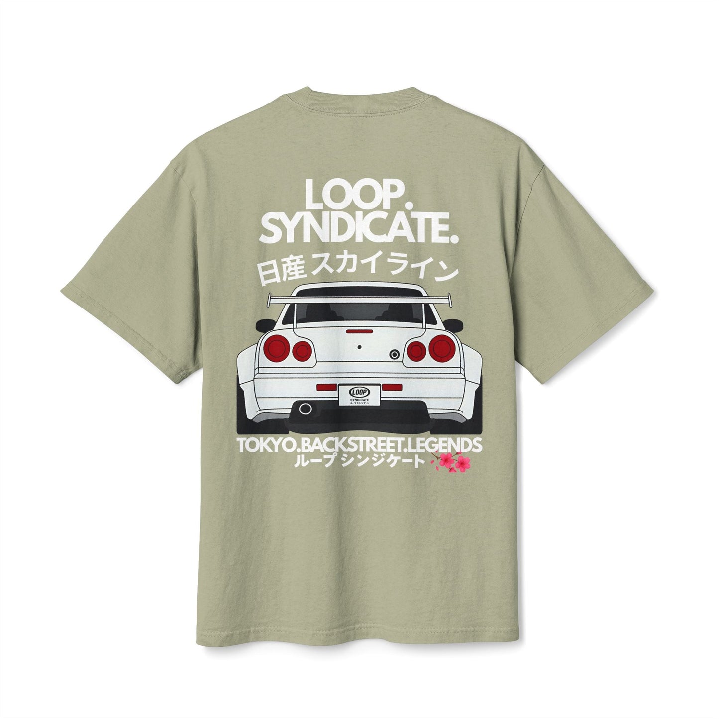 R34 Skyline Heavyweight Oversized T-Shirt | Loop Syndicate - Loop Syndicate