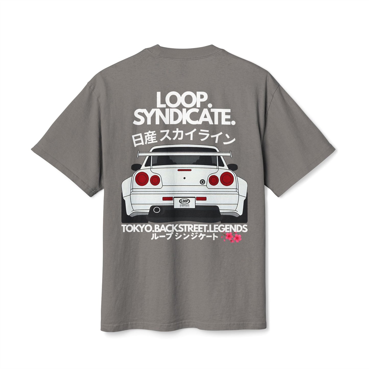 R34 Skyline Heavyweight Oversized T-Shirt | Loop Syndicate - Loop Syndicate