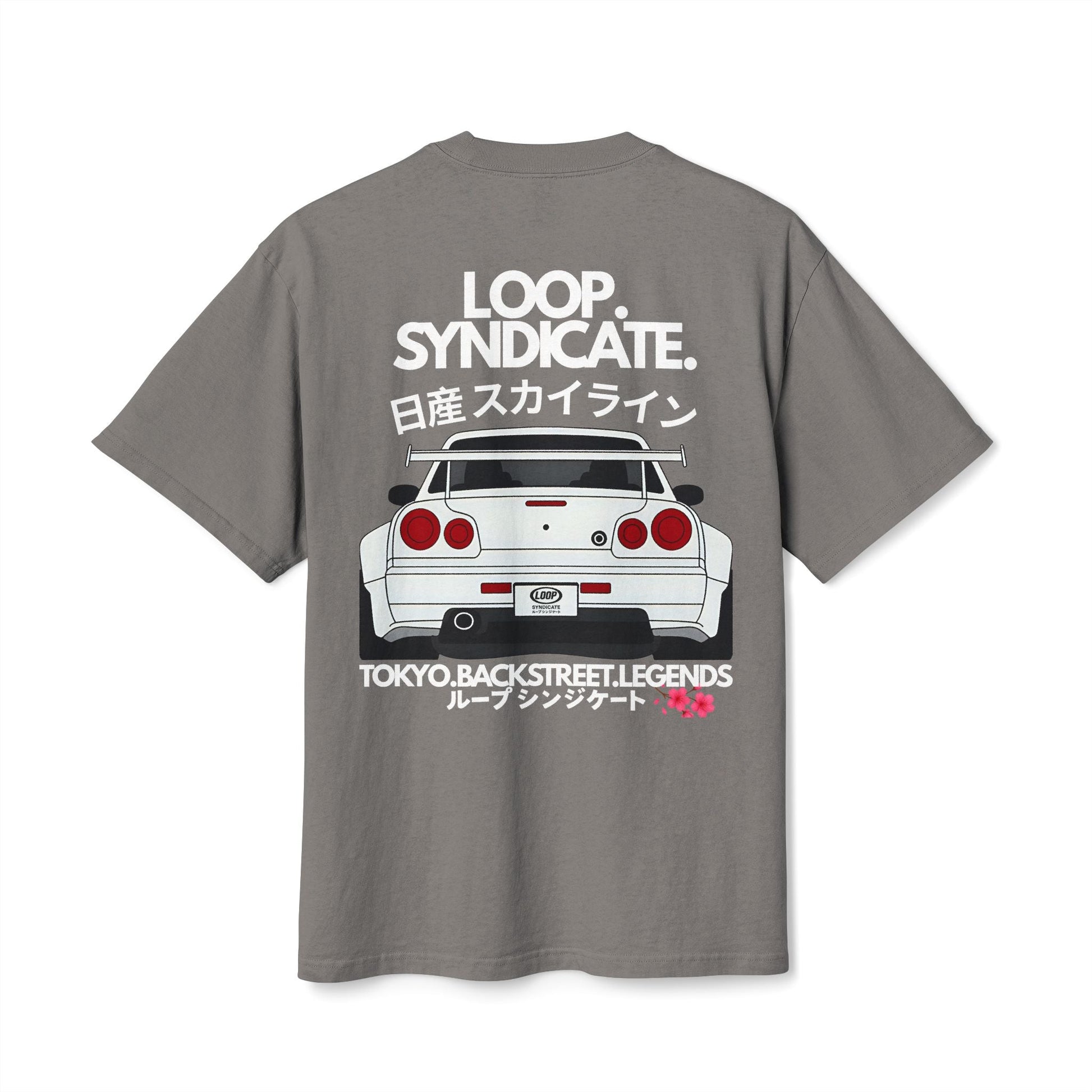 R34 Skyline Heavyweight Oversized T-Shirt | Loop Syndicate - Loop Syndicate