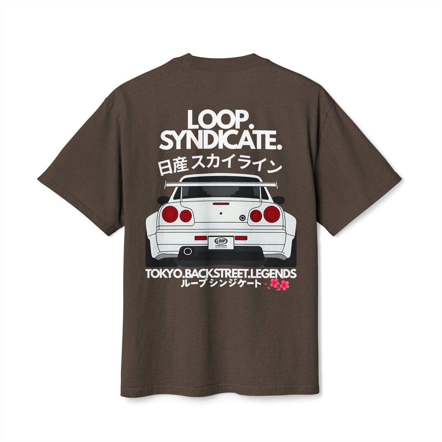 R34 Skyline Heavyweight Oversized T-Shirt | Loop Syndicate - Loop Syndicate