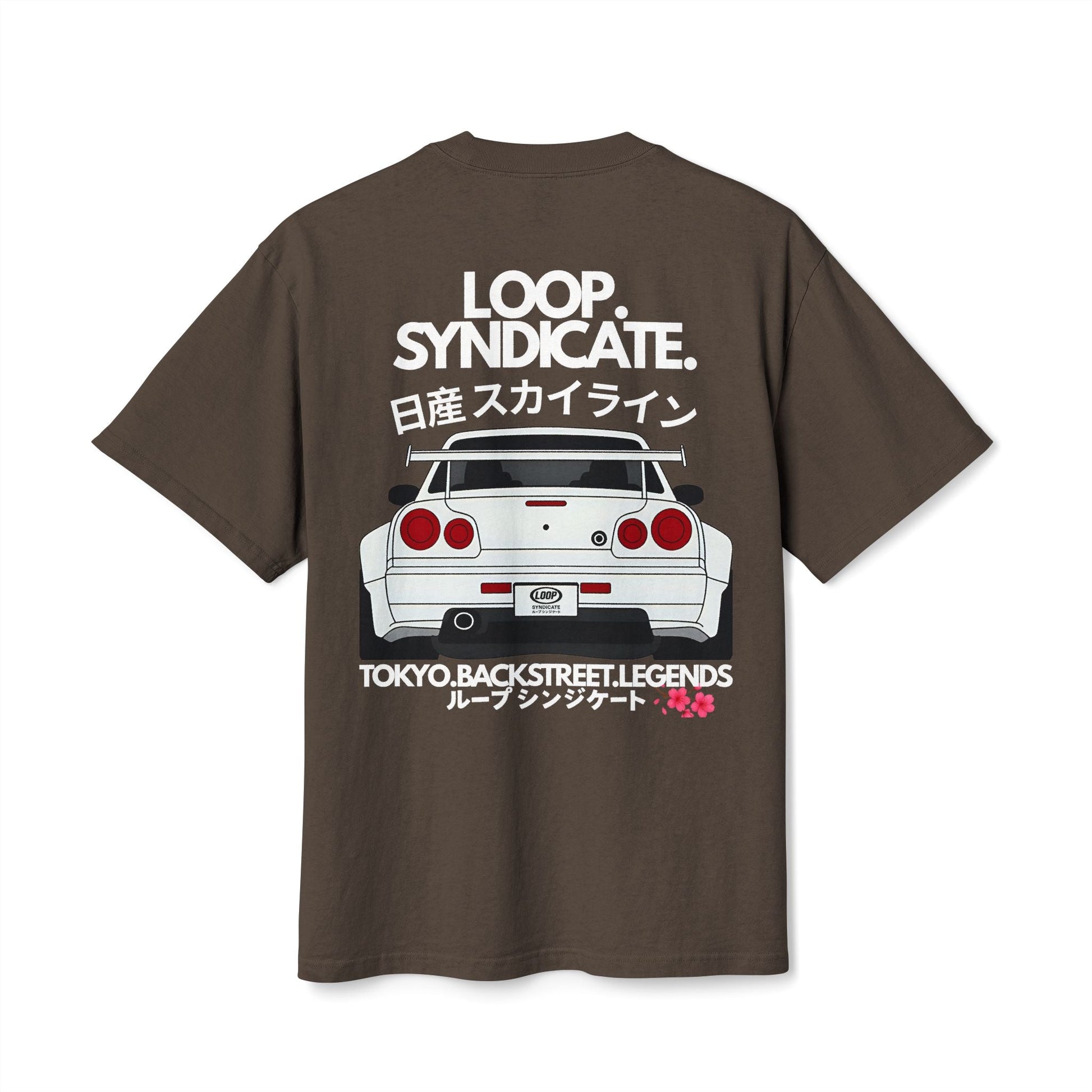 R34 Skyline Heavyweight Oversized T-Shirt | Loop Syndicate - Loop Syndicate