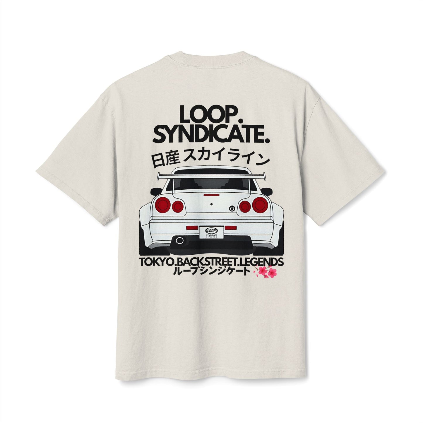 R34 Skyline Heavyweight Oversized T-Shirt | Loop Syndicate - Loop Syndicate