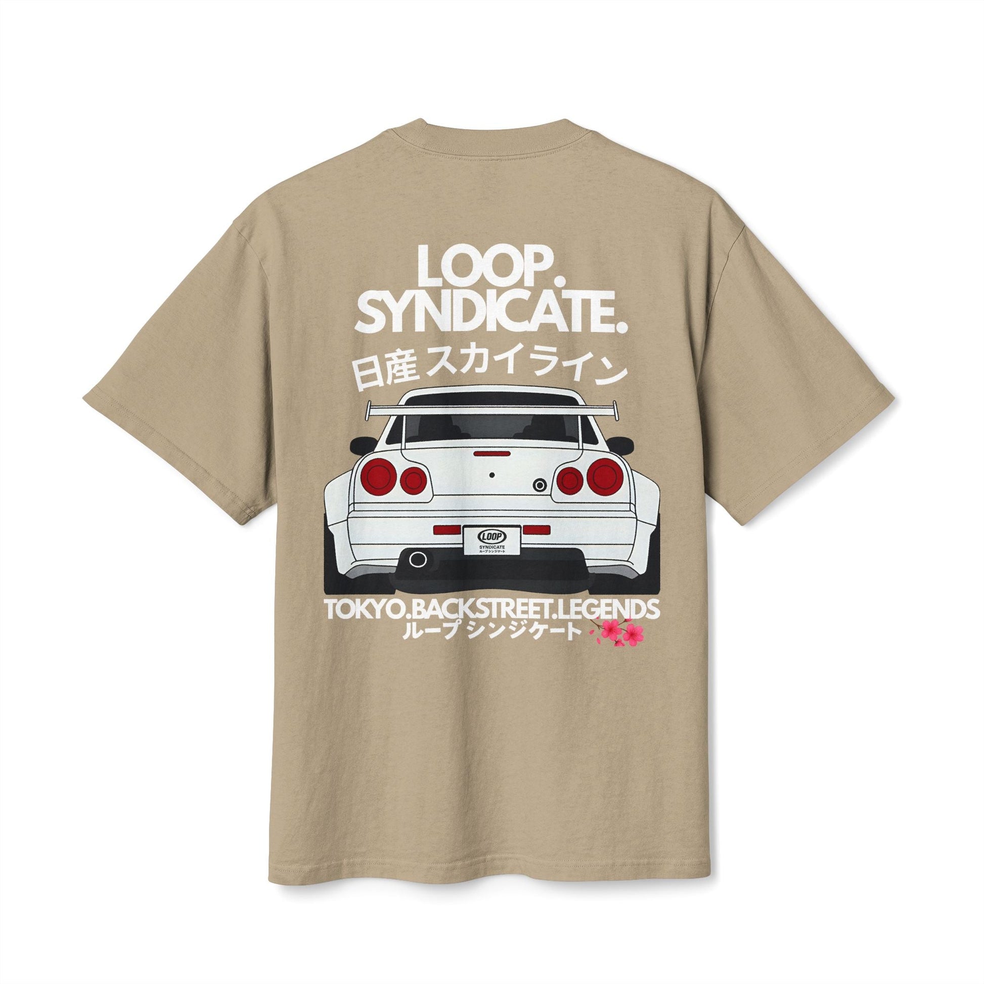 R34 Skyline Heavyweight Oversized T-Shirt | Loop Syndicate - Loop Syndicate