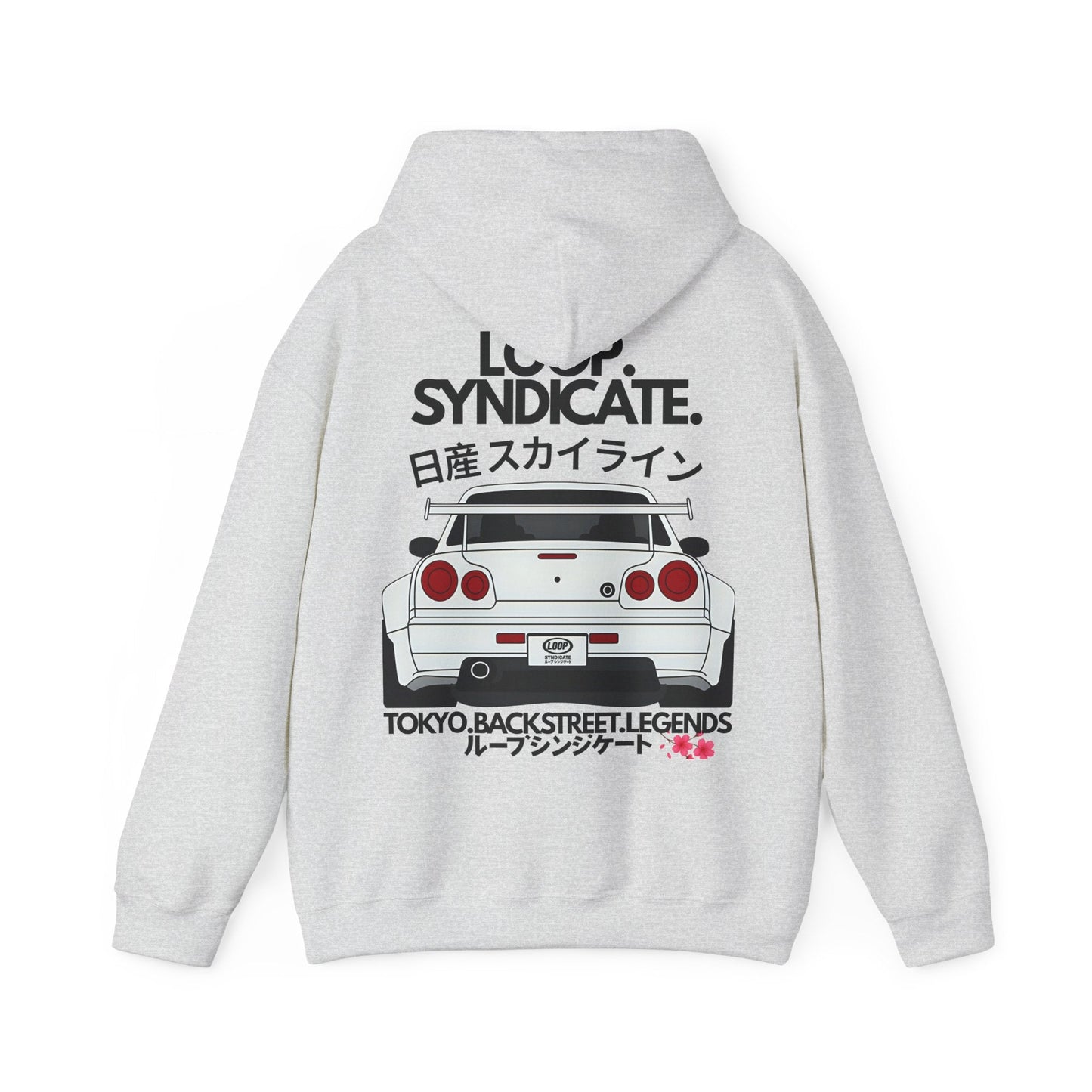 R34 Skyline Streetwear Fleece Hoodie | Loop Syndicate - Loop Syndicate
