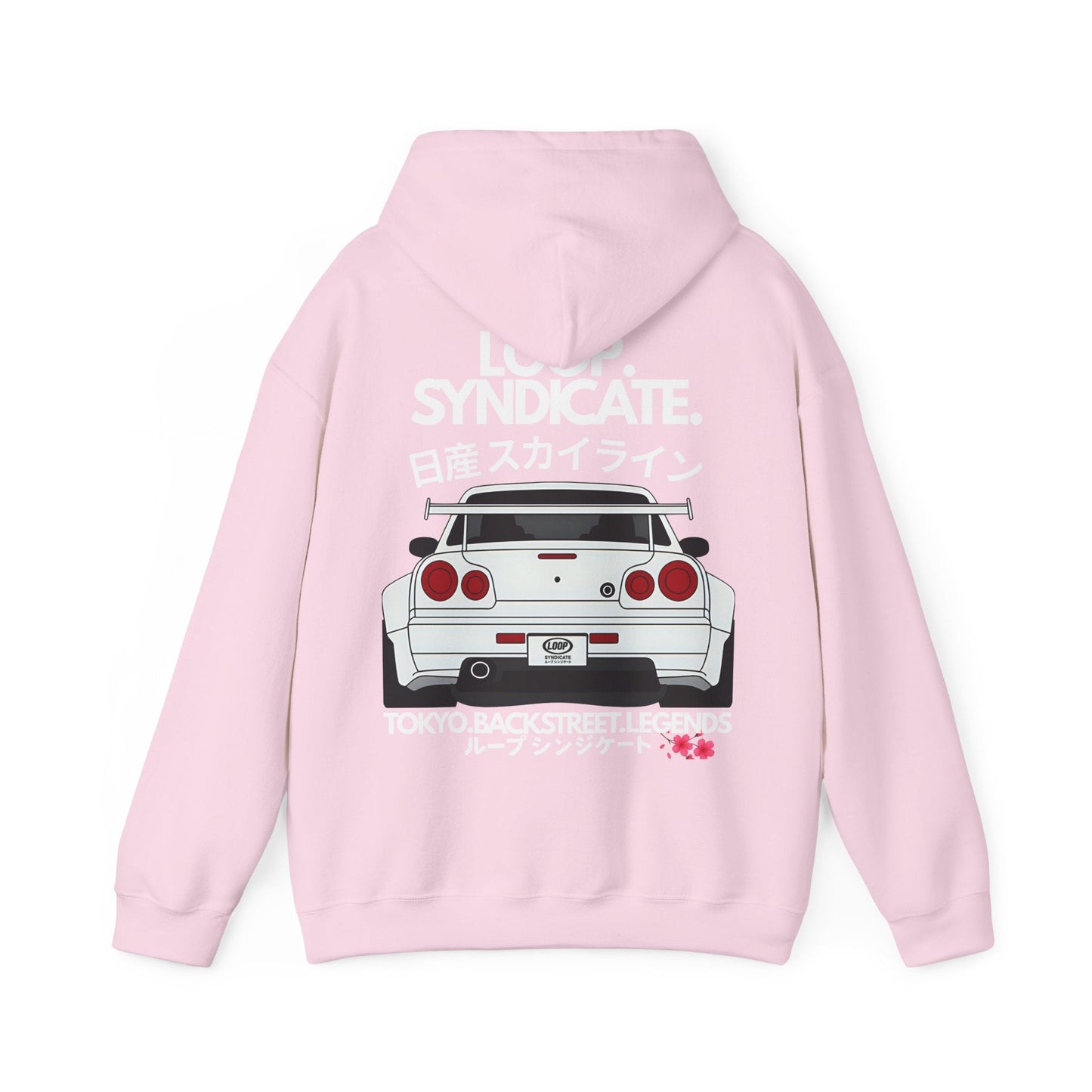 R34 Skyline Streetwear Fleece Hoodie | Loop Syndicate - Loop Syndicate