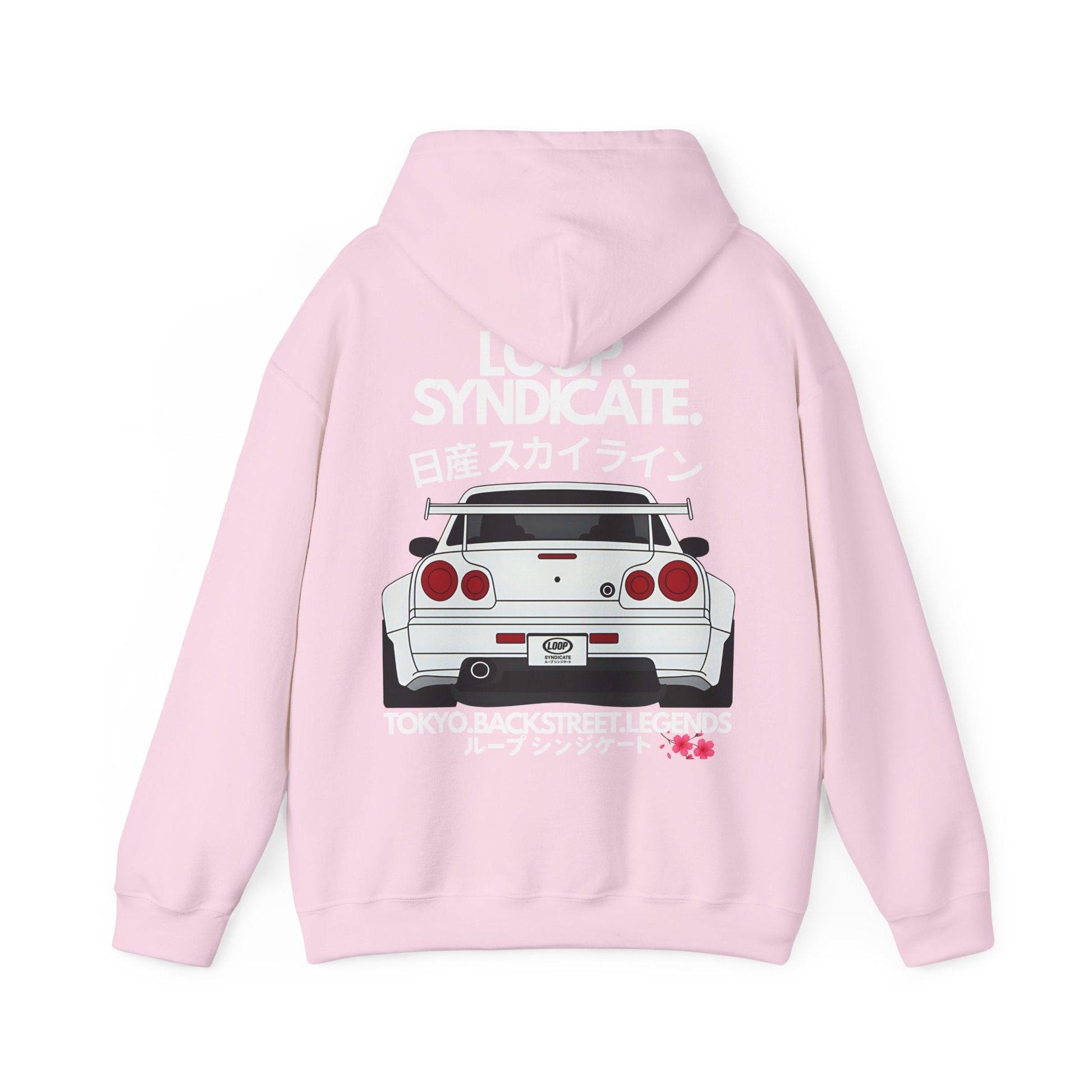 R34 Skyline Streetwear Fleece Hoodie | Loop Syndicate - Loop Syndicate